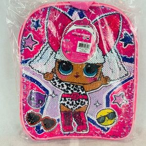 Brand New LOL 12” Reversible Sequin Backpack